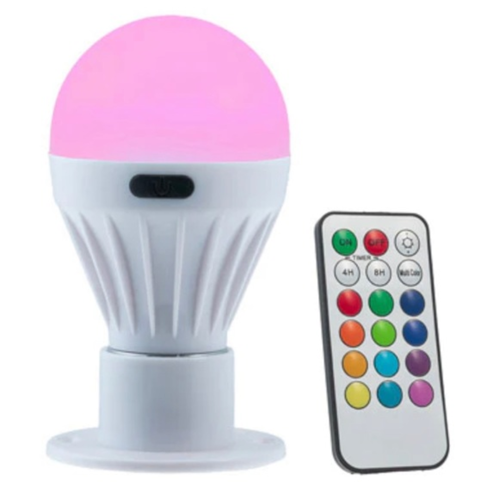 NWT LitezAll‎ Remote Control Color Changing PortaBulb